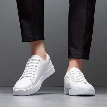 Fabien Baskets Aspect Cuir Lisse Homme