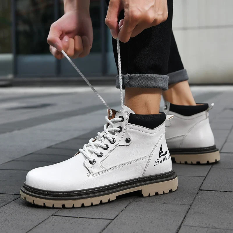Jacques Bottines À Lacets Semelle À Crampons Homme