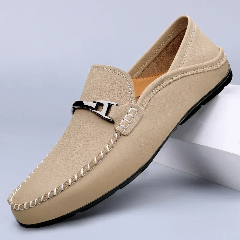 Robin Mocassins À Enfiler Aspect Cuir Homme