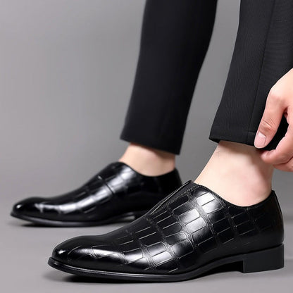 Cyril Mocassins Aspect Cuir Brillant Homme