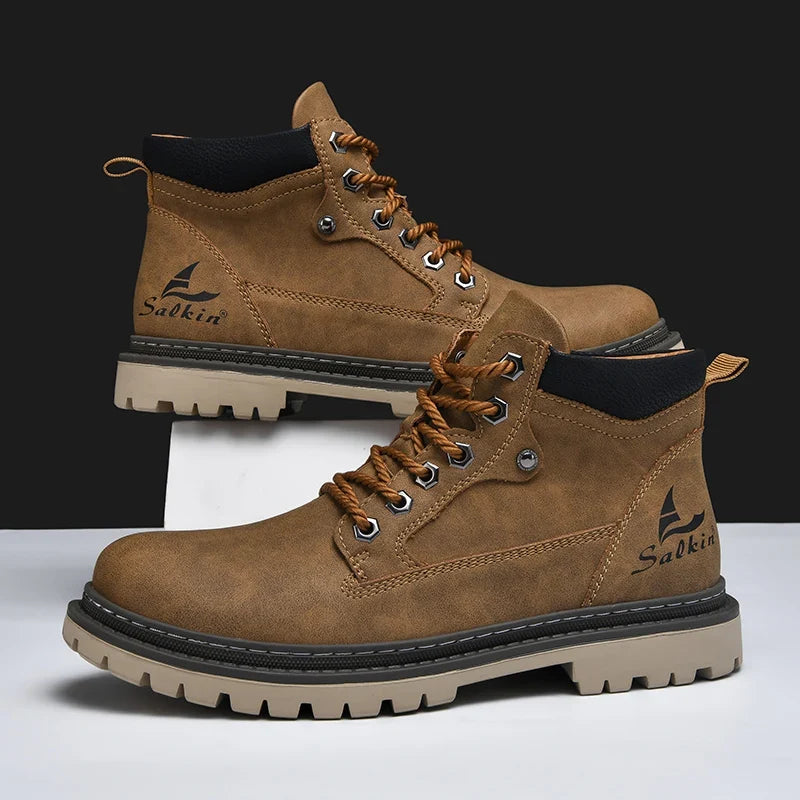 Jacques Bottines À Lacets Semelle À Crampons Homme