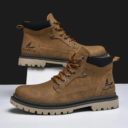 Jacques Bottines À Lacets Semelle À Crampons Homme