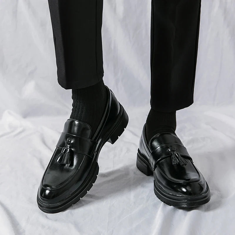 Gaétan Mocassins À Pampilles Aspect Cuir Homme