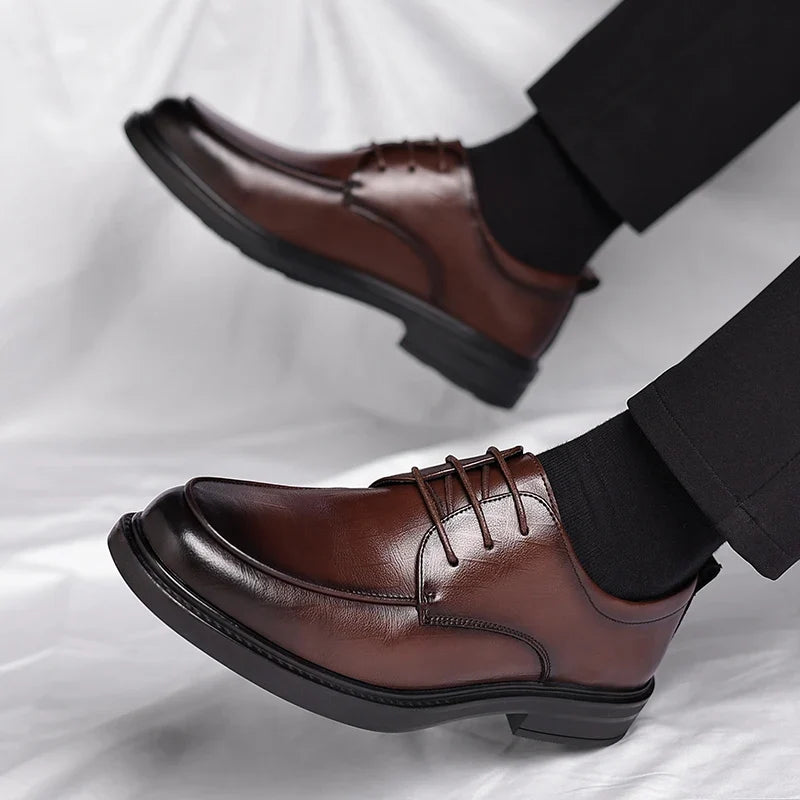 Gauthier Chaussures À Lacets Aspect Cuir Homme
