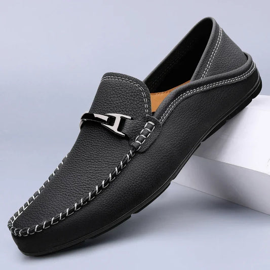 Robin Mocassins À Enfiler Aspect Cuir Homme