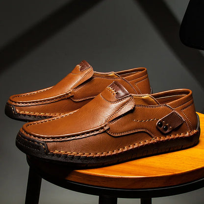 Édouard Mocassins Classiques En Cuir Poli Homme