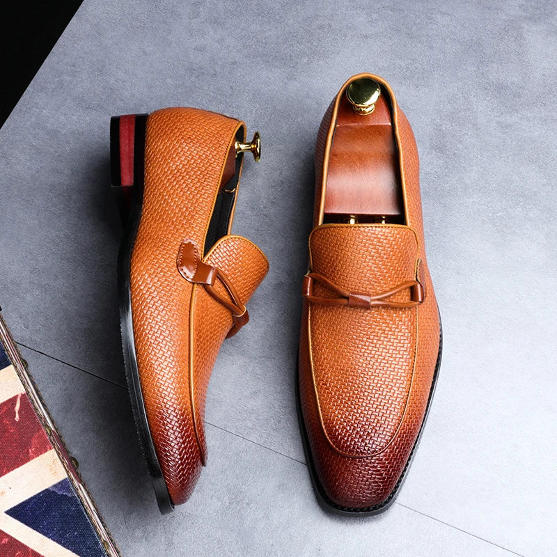 Florian Mocassins Texturés À Nœud Homme