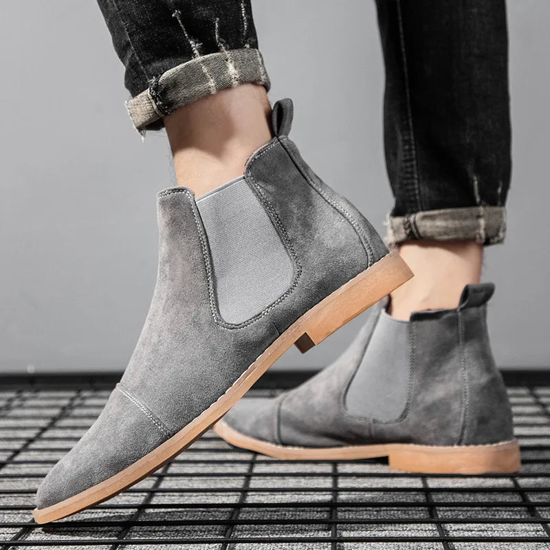 Loïc Chelsea Boots Effet Daim Homme