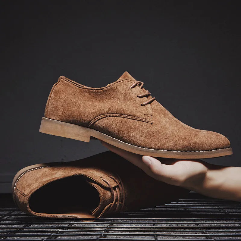 Étienne Chaussures Richelieu Effet Daim Homme