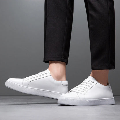 Fabien Baskets Aspect Cuir Lisse Homme