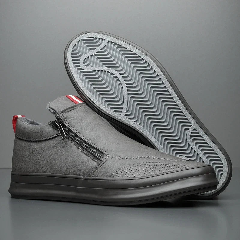 Pascal Baskets Fourrées Aspect Cuir Homme