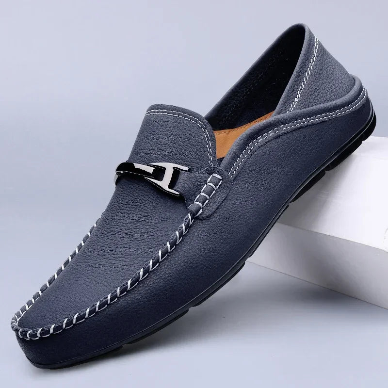 Robin Mocassins À Enfiler Aspect Cuir Homme