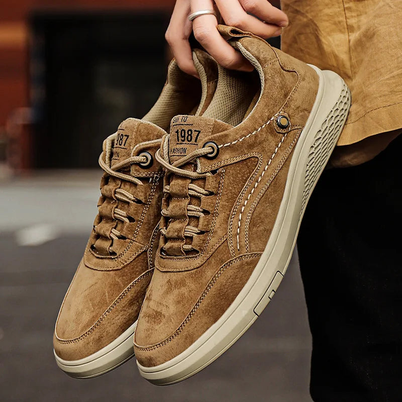 Arthur Baskets Rétro Effet Daim Homme