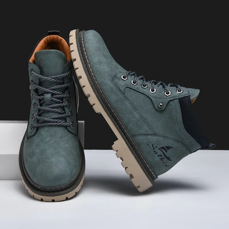 Jacques Bottines À Lacets Semelle À Crampons Homme