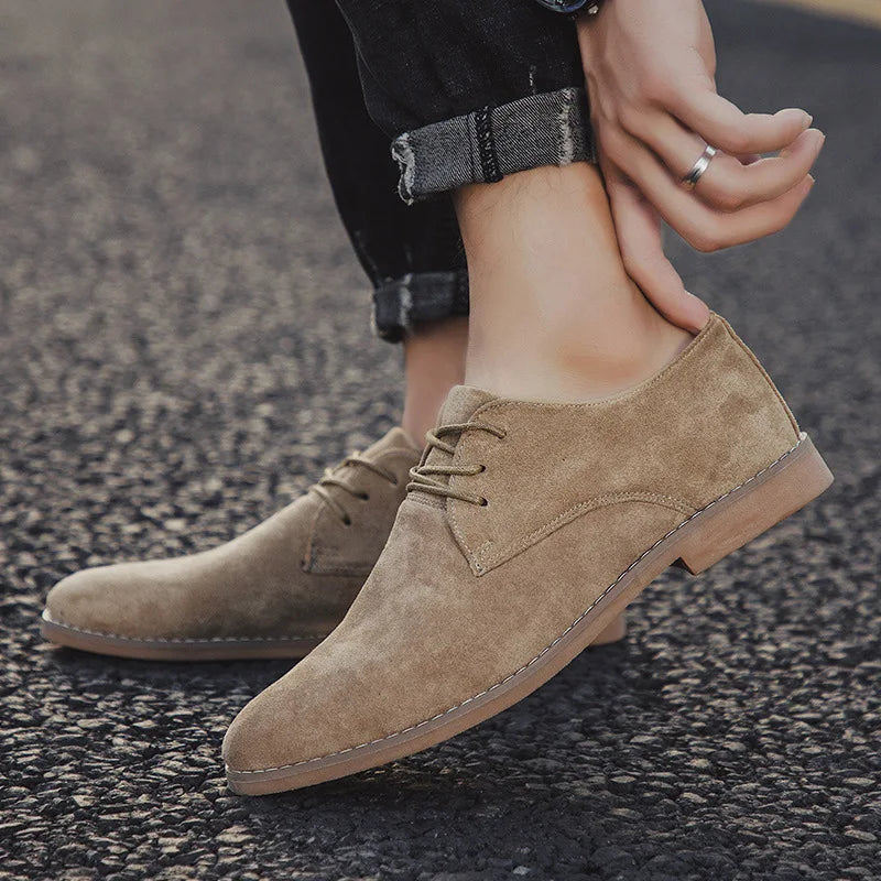 Étienne Chaussures Richelieu Effet Daim Homme