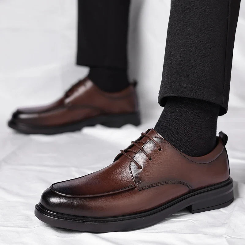 Gauthier Chaussures À Lacets Aspect Cuir Homme