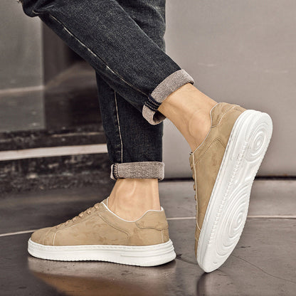 Adrien Baskets Basses Aspect Cuir Texturé Homme