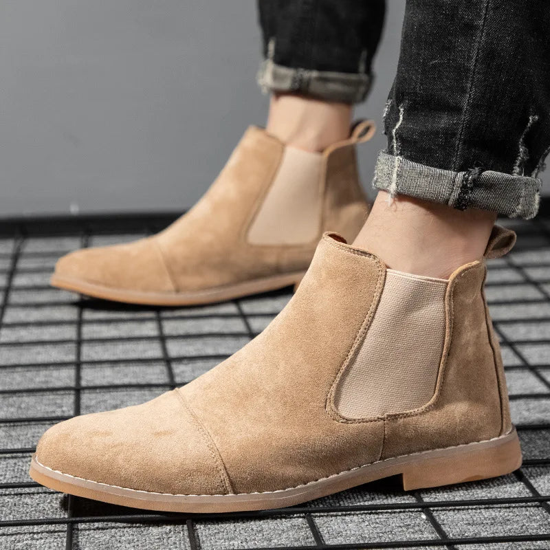 Loïc Chelsea Boots Effet Daim Homme