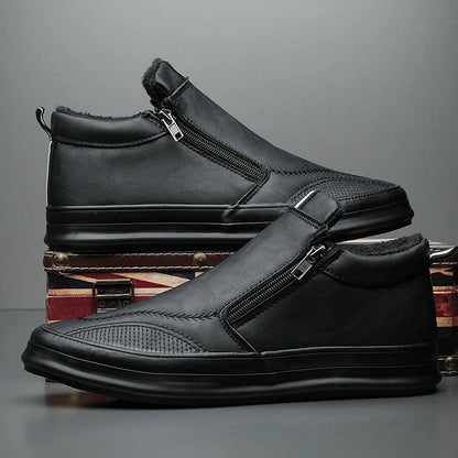 Pascal Baskets Fourrées Aspect Cuir Homme