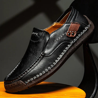 Édouard Mocassins Classiques En Cuir Poli Homme
