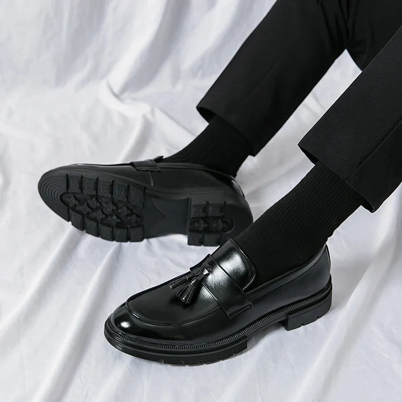 Gaétan Mocassins À Pampilles Aspect Cuir Homme