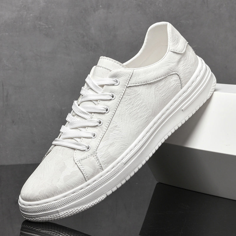 Adrien Baskets Basses Aspect Cuir Texturé Homme