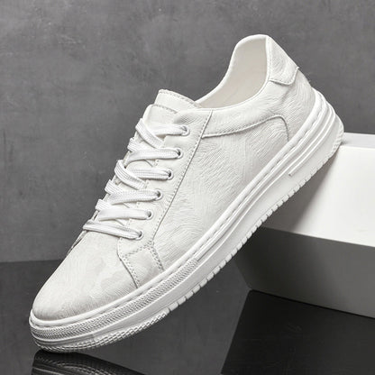 Adrien Baskets Basses Aspect Cuir Texturé Homme