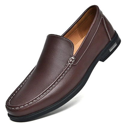 Dorian Mocassins Aspect Cuir Souple Homme