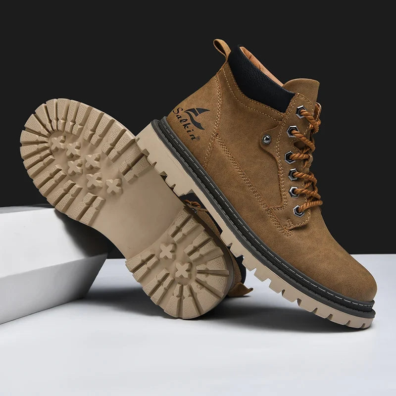 Jacques Bottines À Lacets Semelle À Crampons Homme