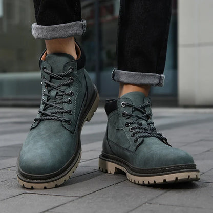 Jacques Bottines À Lacets Semelle À Crampons Homme