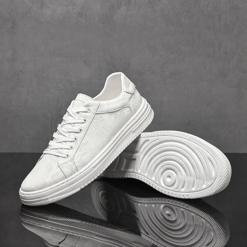 Adrien Baskets Basses Aspect Cuir Texturé Homme