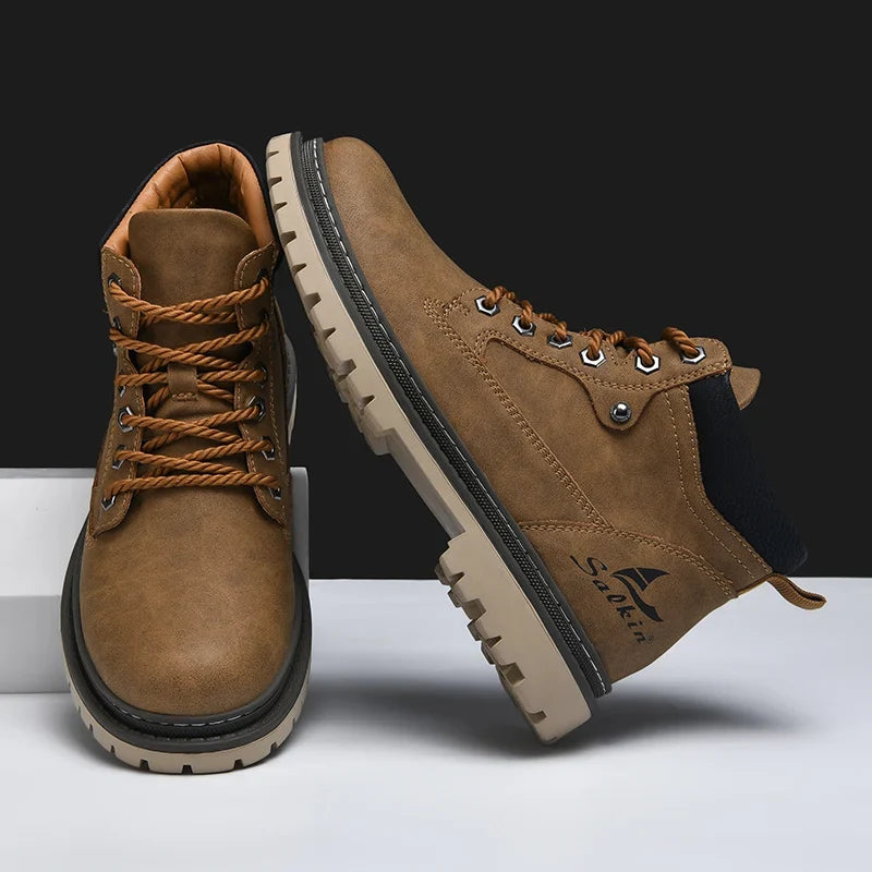 Jacques Bottines À Lacets Semelle À Crampons Homme