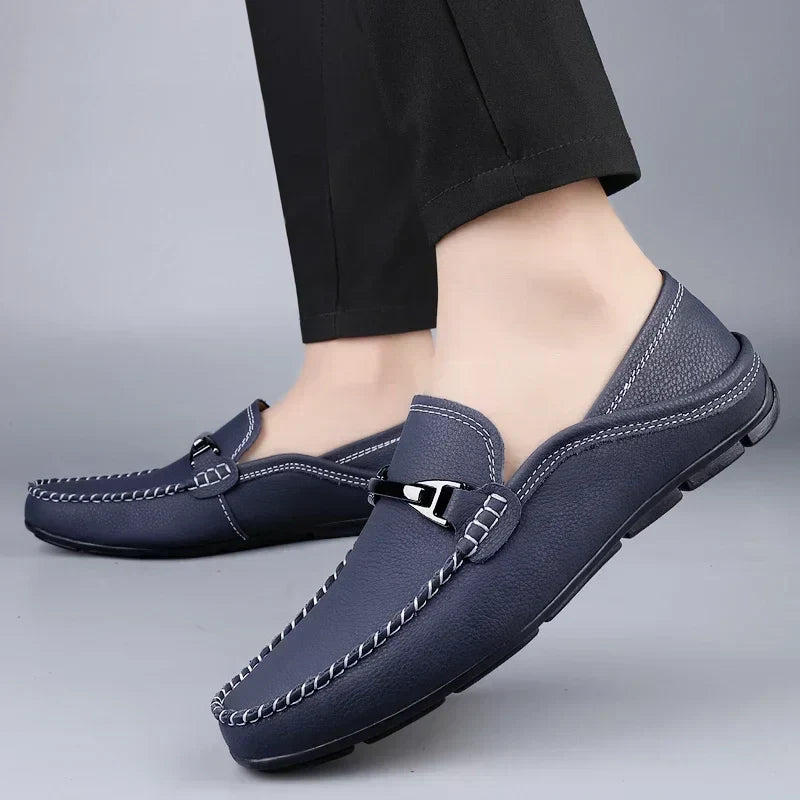 Robin Mocassins À Enfiler Aspect Cuir Homme