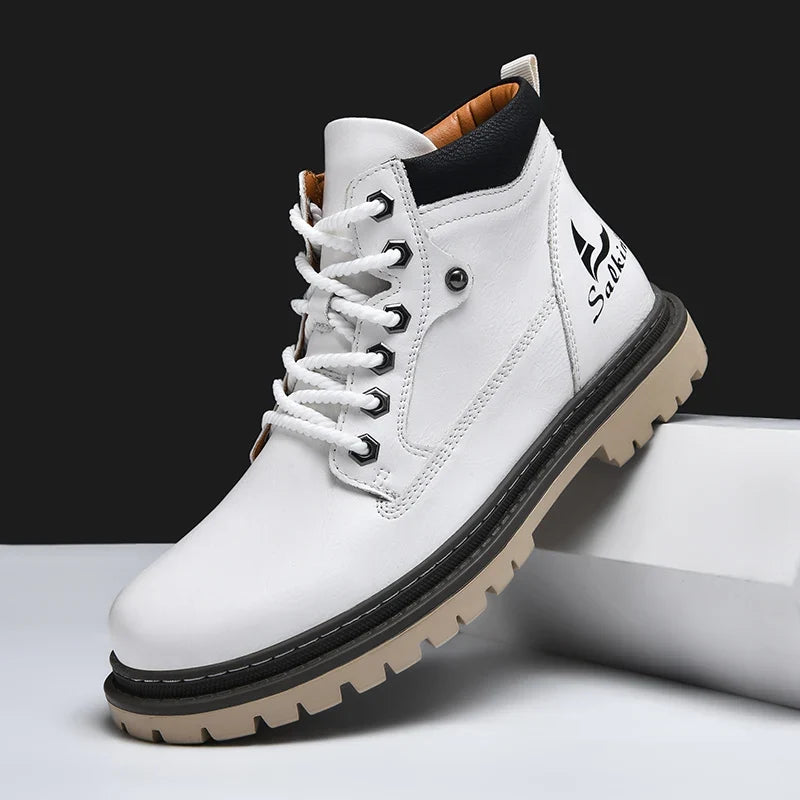 Jacques Bottines À Lacets Semelle À Crampons Homme