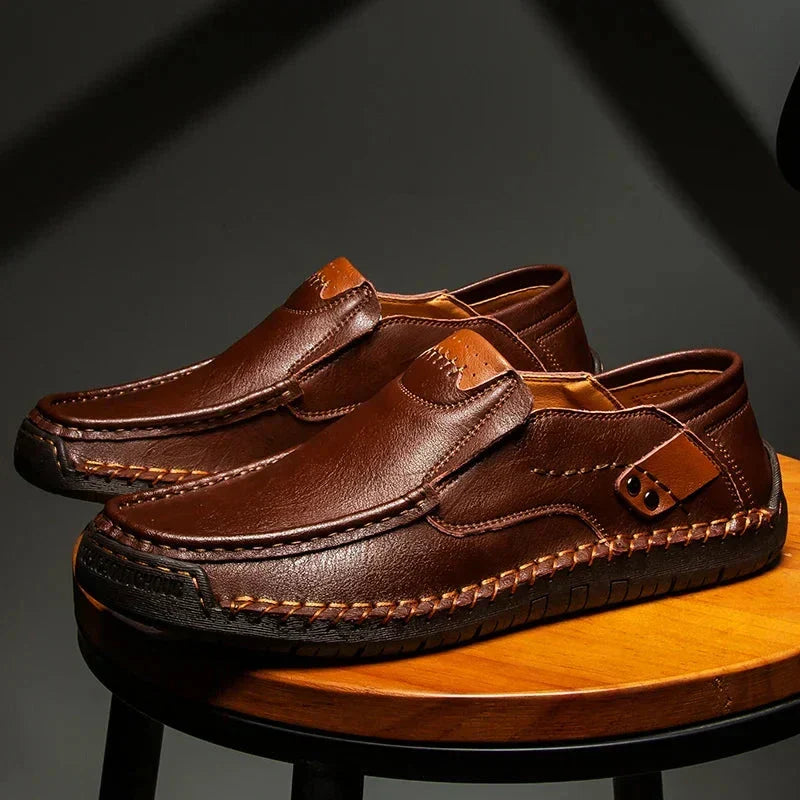 Édouard Mocassins Classiques En Cuir Poli Homme
