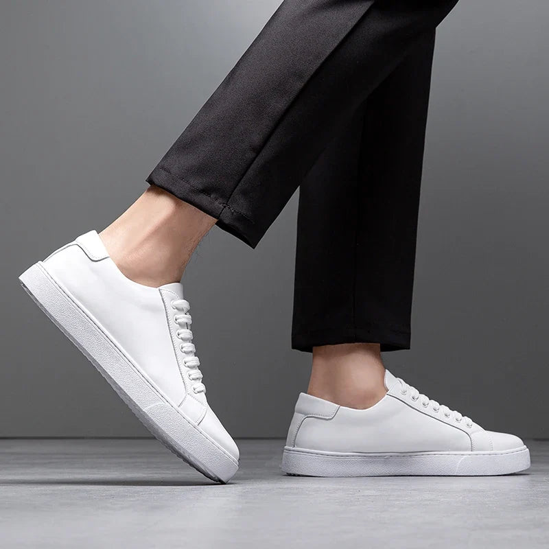 Fabien Baskets Aspect Cuir Lisse Homme