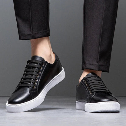 Fabien Baskets Aspect Cuir Lisse Homme