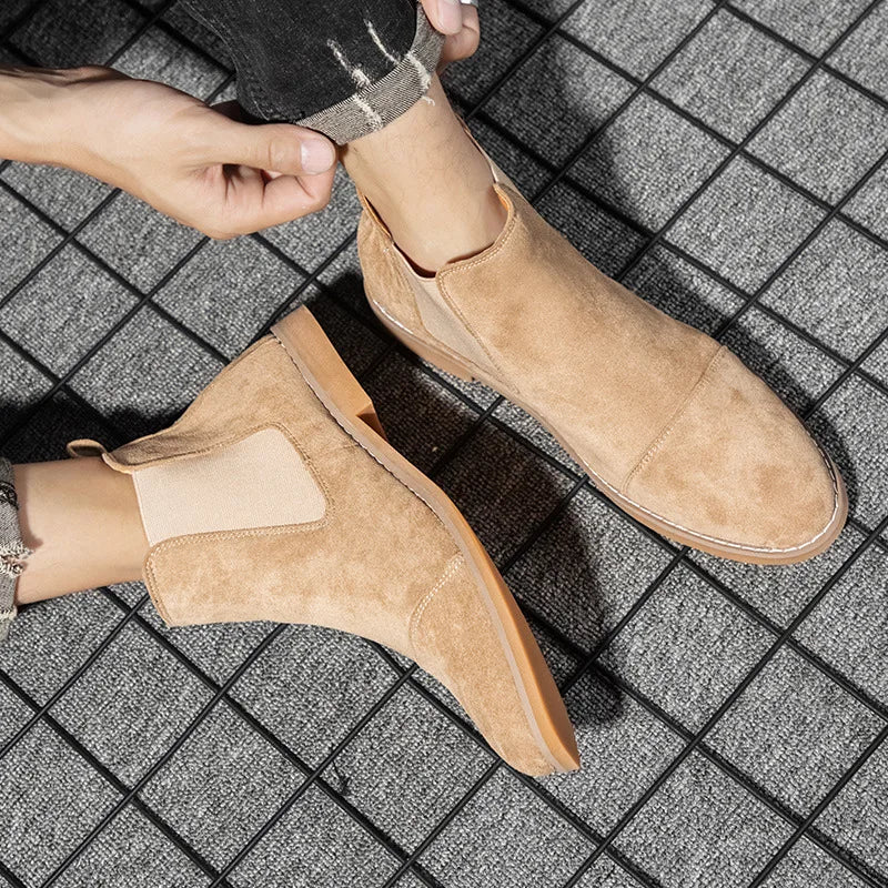 Loïc Chelsea Boots Effet Daim Homme