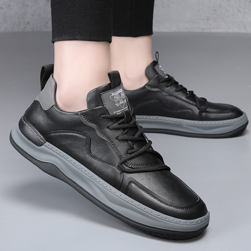 Quentin Baskets Col Rembourré Aspect Cuir Homme