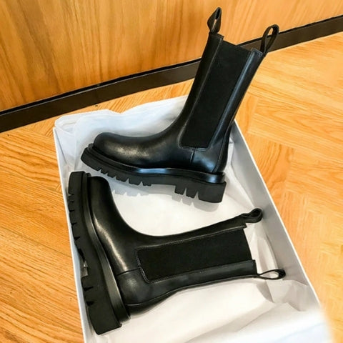 Irène Bottines Chelsea Élastiquées Semelle Crantée Femme