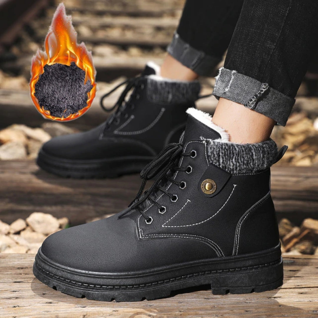 Raphaël Bottines Doublées Fourrées À Lacets Homme