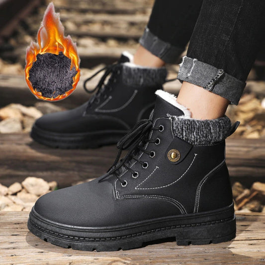 Raphaël Bottines Doublées Fourrées À Lacets Homme