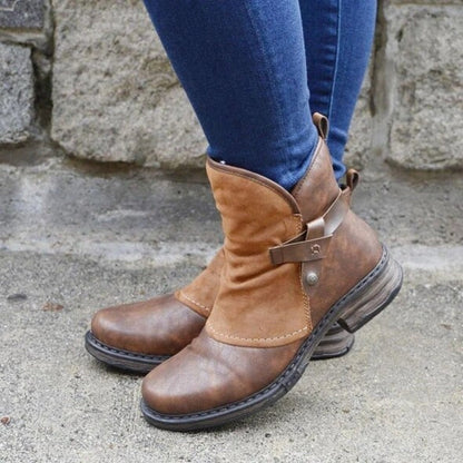 Marion Bottines Doublées Fourrées À Zip Et Bride Femme