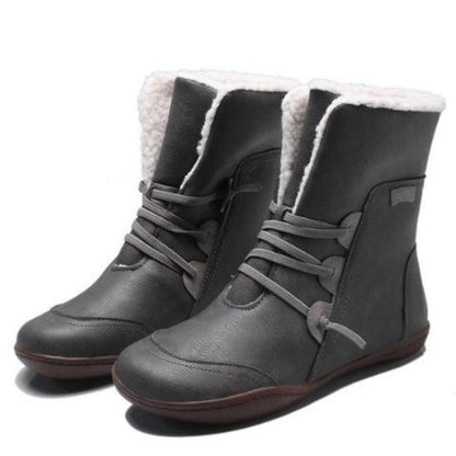 Roxane Bottines Fourrées À Lacets Et Semelle Souple Femme