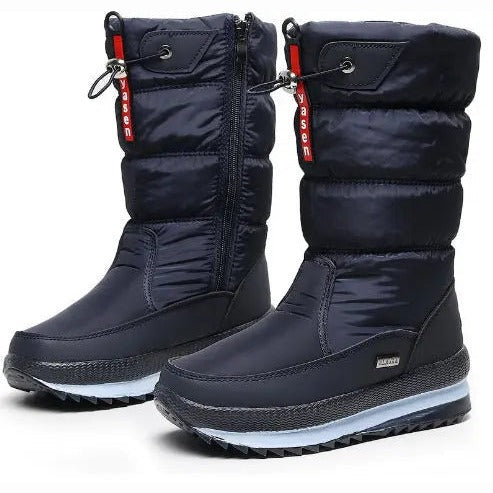 Colombe Bottes De Neige Matelassées Mi-Mollet À Cordon Femme
