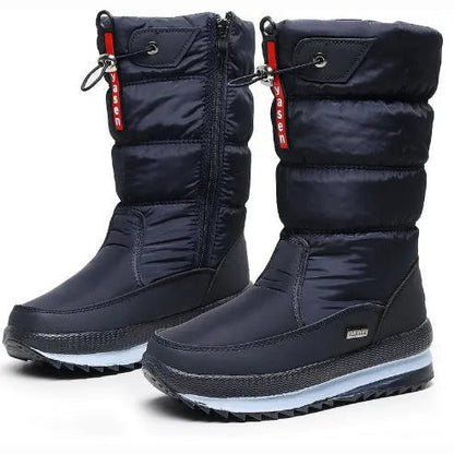 Colombe Bottes De Neige Matelassées Mi-Mollet À Cordon Femme