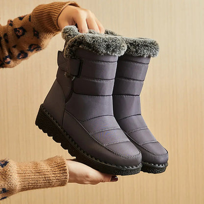 Aline Bottines De Neige Matelassées À Revers Fourré Femme