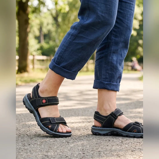 Sandales Odessa en cuir pour femme, vue d'ensemble