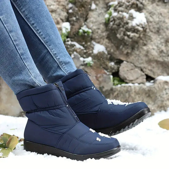 Eugénie Bottines Matelassées Compensées À Zip Frontal Femme