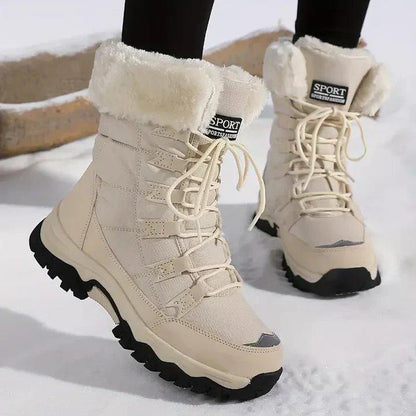 Blandine Bottes De Neige À Lacets Doublées Fourrées Femme
